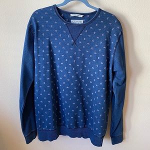 Indigo Blue Paisley Cotton On Sweatshirt